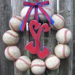 Baseball Love Wreath - Wit..