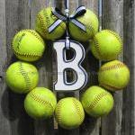 Softball Love Wreath - Wit..